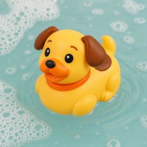 Rubber Duck Dog Toy - Floating Bath Toy for Splash Fun