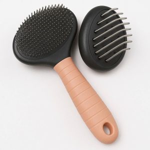 Double-Sided Pet Hair Brush for Dogs & Cats – Gentle Deshedding & Detangling