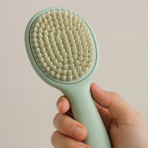Soft Bristle Pet Brush for Sensitive Skin – Gentle Massage & Tangle-Free Coats