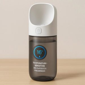 Smart Pet Water Bottle - Temperature-Sensitive Indicator for Freshness