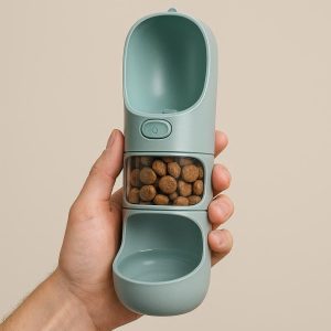 Multi-Use Pet Water Bottle - Doubles as a Food Dispenser for Convenience